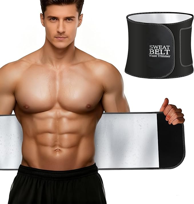 MORECOO Waist Trainer for Women/Men, Waist Sweat Band, Stomach Wrap, Belly Band Sweat Belt, Body Shaper Belt