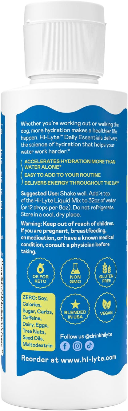 Hi-Lyte Electrolytes for Fasting, Immune Support and Rapid Hydration | Tropicals | NO Calories NO Sugar | 20%+ More Potassium, Magnesium & Zinc