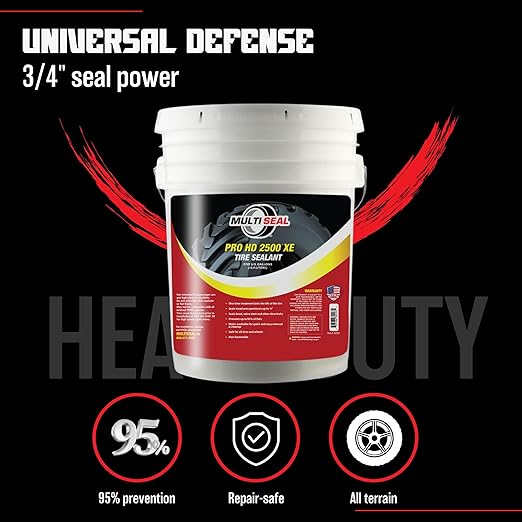 PRO HD 2500 XE Industrial-Grade Tire Sealant - Ethylene Glycol Formula - Heavy-Duty Protection - On/Off-Road Applications - Tubeless Tire Sealant - 5-Gallon Pail