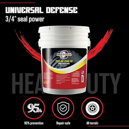 PRO HD 2500 XE Industrial-Grade Tire Sealant - Ethylene Glycol Formula - Heavy-Duty Protection - On/Off-Road Applications - Tubeless Tire Sealant - 5-Gallon Pail