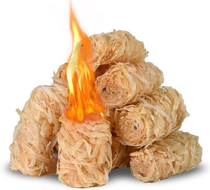 Charcoal Fire Starters for Grill: 150 PCS Premium Natural Tumbleweed Fire Starters - BBQ Firestarters for Campfires Fireplace Firepit Pizza Oven Wood Stove Smoker
