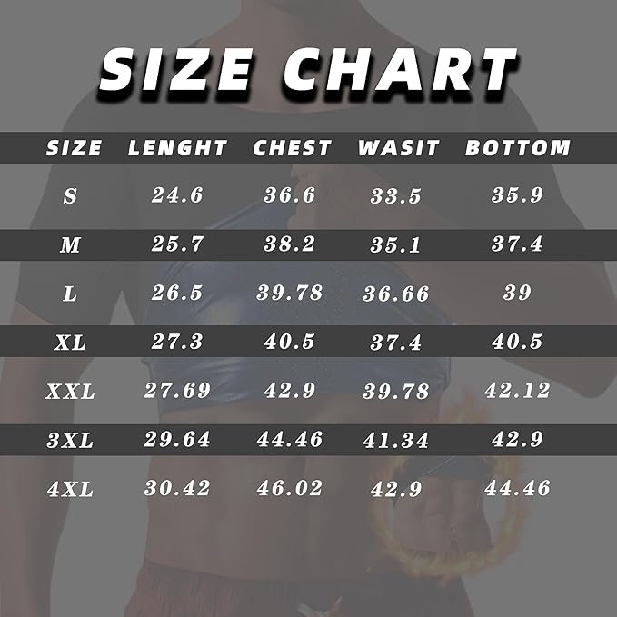 Sauna Sweat Suits Shirt for Men Sweat Suit Compression T-Shirt Workout Sports Shapewear Gym Exercise Jacket