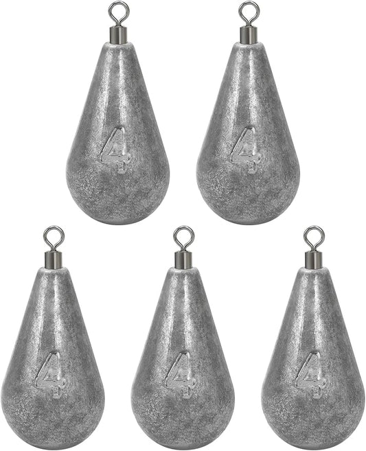BLUEWING Casting Swivel Bell Sinkers Fishing Weights 1/2oz-8oz Drop Shot Dipsey Lead Saltwater