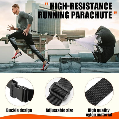 Agility Speed Training Equipment Set, Football Practise Set with 20ft Agility Ladder, 12 Cones, 4 Adjustable Hurdles, Jump Rope, Parachute, for Basketball, Soccer, Football, Kids, Youth, Adults