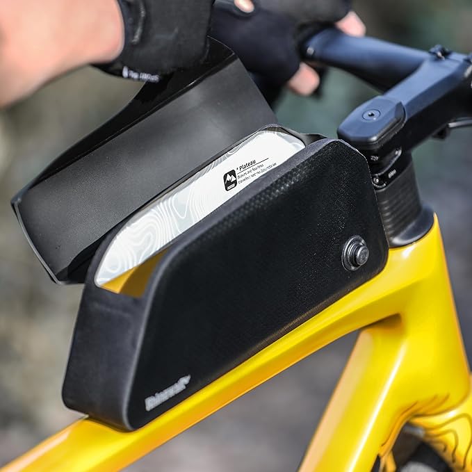Rhinowalk Bike Top Tube Bag 1L Bike Frame Bag with Magnetic Flap Fully Waterproof and Stable Bicycle Frame Bag Bicycle Bag Professional Cycling Accessories for Mountain Road Bike-L