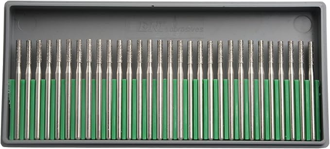 90Pcs,3mm Cylinder Ball Tapered Burr set,3mm Shaft,Diamond Stone Abrasive Burs Grit Bits for Rotary Tool Grinding Jewelry Lapidary Woodworking (90Pcs 3mm Cylinder Ball Tapered)