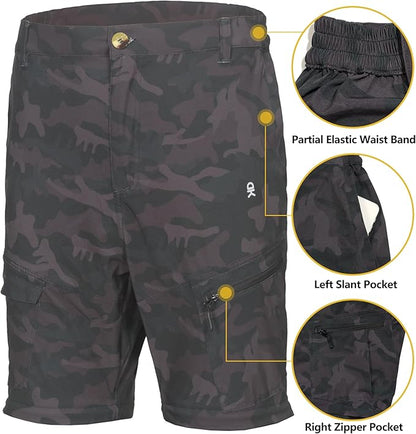 Little Donkey Andy Men's Stretch Convertible Pants, Zip-Off Quick-Dry Hiking Pants, UV Protection, Lightweight