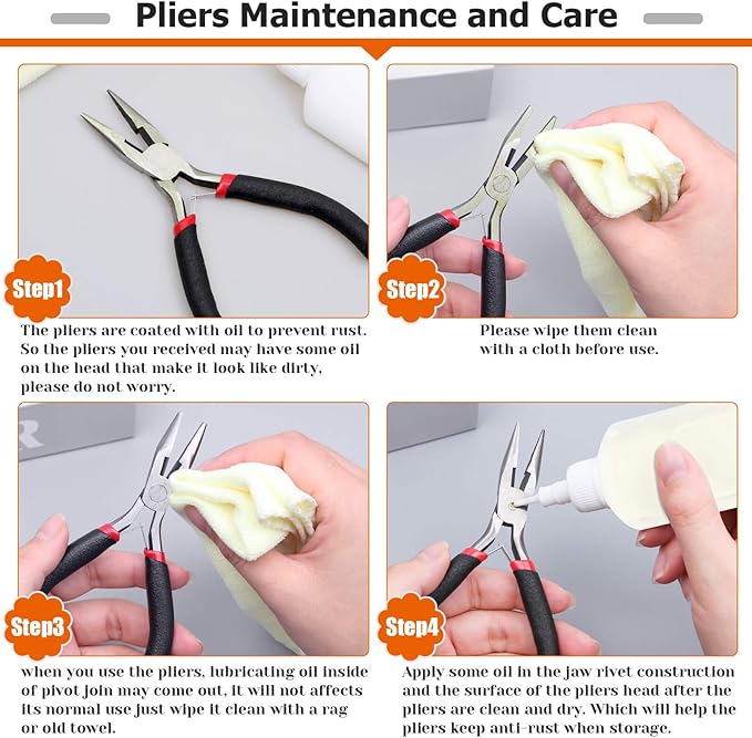 PAXCOO Jewelry Making Supplies Kit - Jewelry Repair Tool with Accessories, Pliers, Findings, and Beading Wires for Adults and Beginners