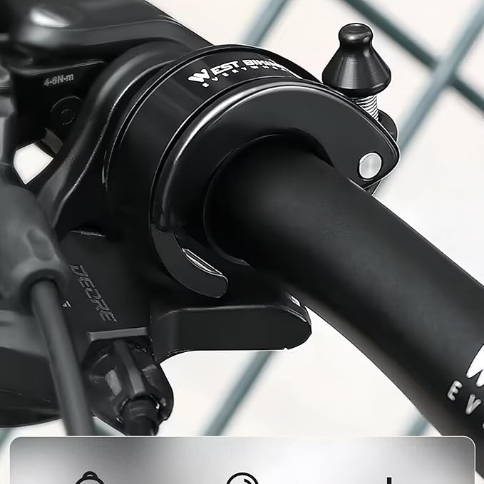 Ultra-Loud Hidden Bike Bell - Ideal for Adults & Kids | 100dB Clear Ring | Fits 22.2mm/0.78in Handlebars | Also for e-Scooters & Walkers ﻿