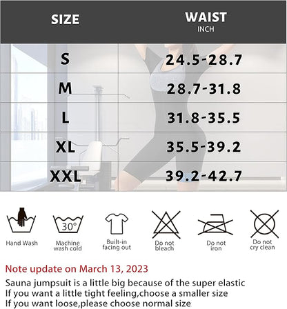 Women Sauna Suit Sweat Shirt Slimming Vest Hot Top Jumpsuit Shapewear
