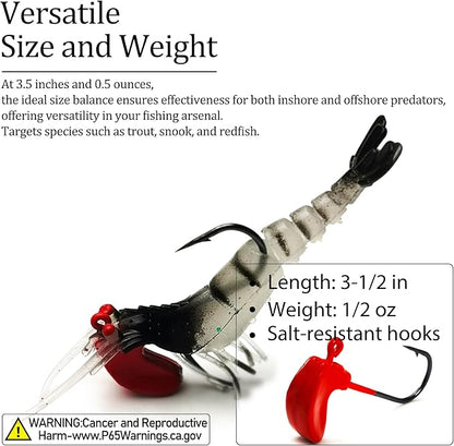 Soft Fishing Lures Shad Minnow Swimbaits, Pre-Rigged Jig Heads Paddle Tail Swim Baits for Bass, Trout, Walleye, Crappie, Sinking Jigs Bait for Saltwater Freshwater, Fishing Gifts for Men