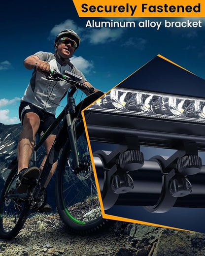 Best Bright Bike Light for Night Riding, USB-C Rechargeable Bicycle Light, Bicycle Headlight Set, Daytime Running Light, Waterproof Bike Headlight Taillight for Adult Kid Mountain MTB Off-Road Cycling