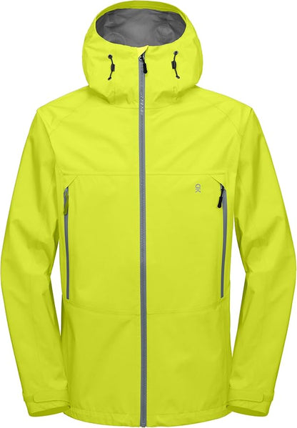 Little Donkey Andy Men's High-performance 3L Hard Shell Waterproof Rain Jacket Breathable Rain Gear for Hiking,Travelling