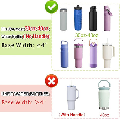 Water Bottle Carrier Bag with Strap, Water Bottle Holder Crossbody Bags for Women Men for Walking, Hiking,Cycling