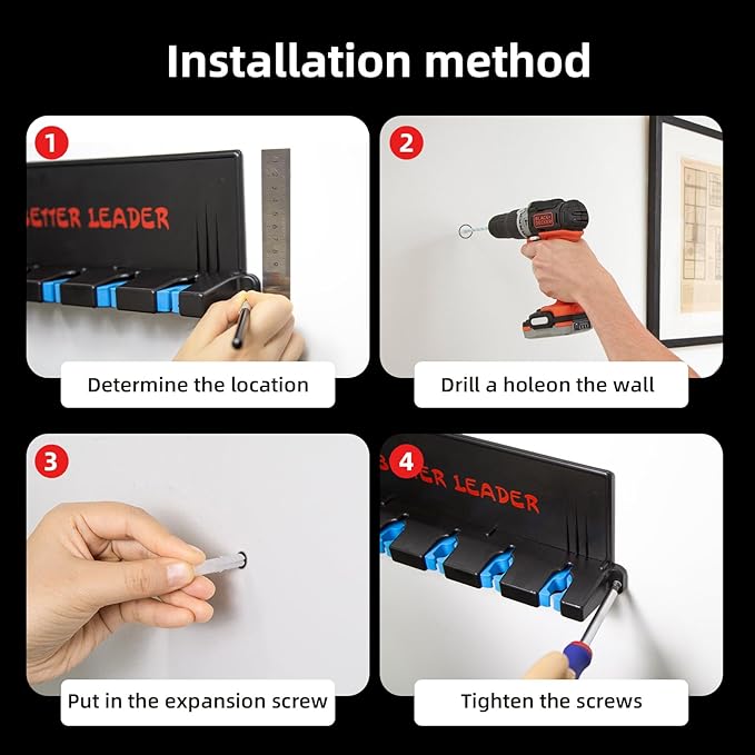 Vertical Fishing Rod Holder for Garage, Fishing Pole Holders- Holds Up to 6 Rods or Combos, Wall Mount Fishing Pole Rack, Fits Most Rods of Diameter 3-19mm, Fishing Gifts for Men