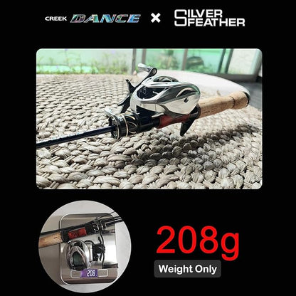 PURELURE Creek Dance Travel Ultralight Fishing Rods Spinning 2/3/4 Piece Portable BFS Casting Rod Solid Tip TORAY Carbon Fiber, Full Fuji Alconite Guides, Red Willow Wood Reel Seat AAA Cork Handle