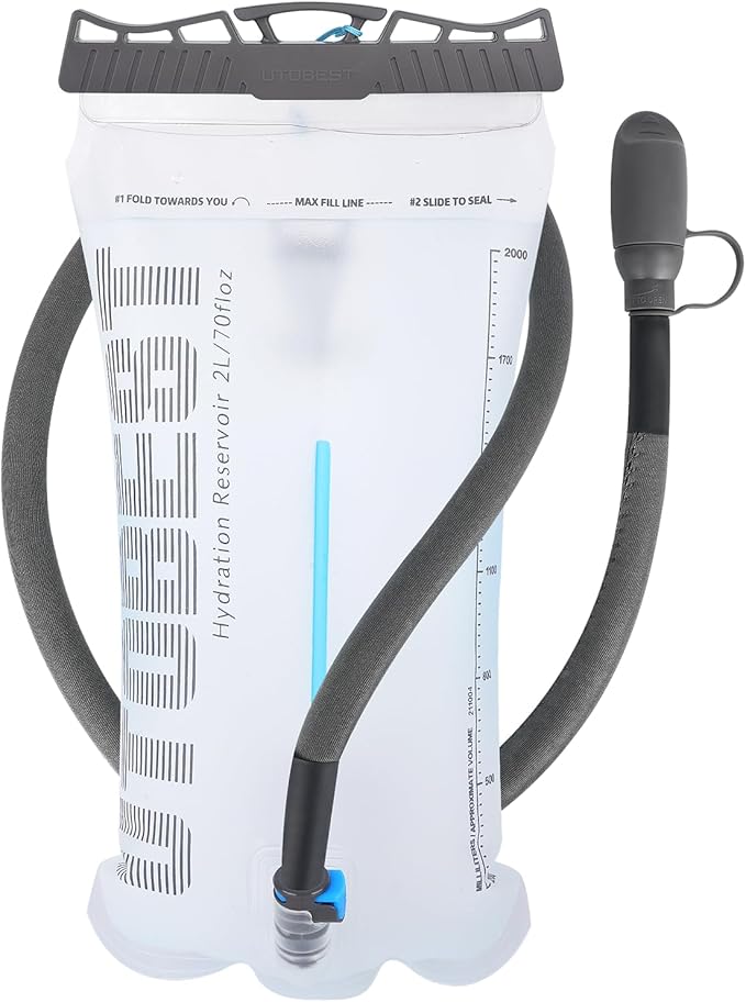 Hydration Bladder,TPU Water Bladder,Water Bladder for Hiking Backpack,BPA Free,Wide Opening,Leak-Proof,Water Reservoir for Hiking Cycling Camping Running