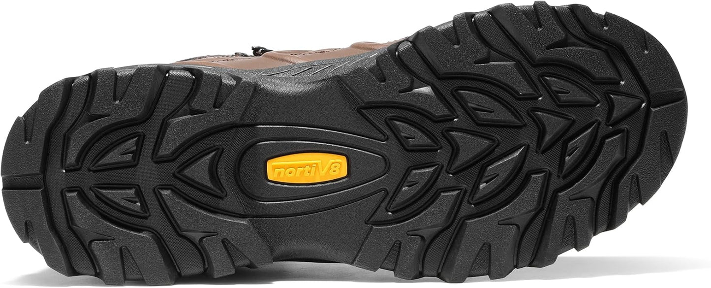NORTIV 8 Men's Ankle High Waterproof Hiking Boots Outdoor Lightweight Shoes Trekking Trails Armadillo