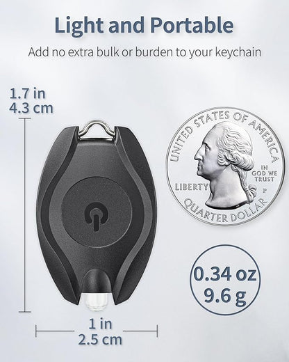 Uniclife 5 Pack LED Keychain Flashlight Mini LED Keychain Light 14 Lumen Portable Ultra Bright Battery Powered Key Ring Torch for Outdoor Camping Party Hiking and Emergency Lighting