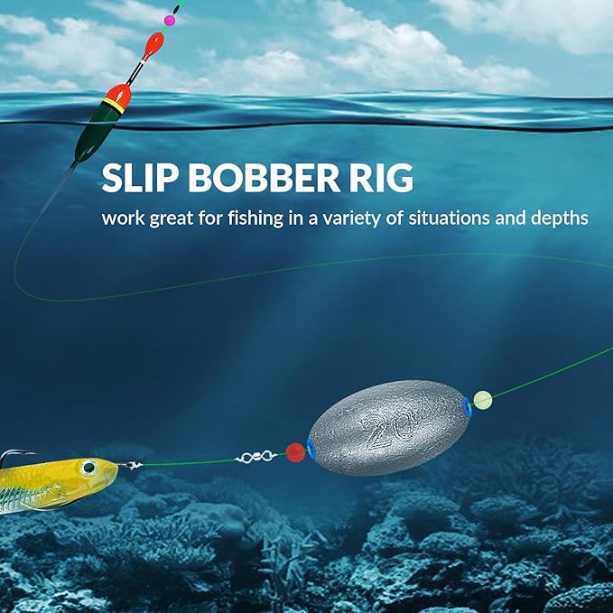 THKFISH Texas and Carolina Fishing Rig Bass Fishing Bullet-Weights for Fishing Sinkers Hooks Rolling Barrel Fishing Swivels Beads Rings Fishing Tackle Kit 35pcs/339pcs/389pcs