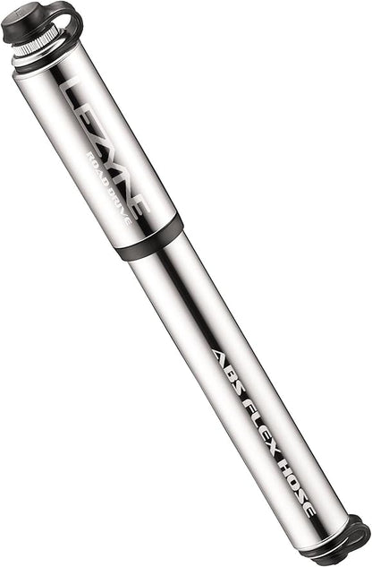 LEZYNE Road Drive Bicycle Tire Hand Pump, High Pressure 160psi, ABS Flex Hose, Presta & Schrader, Compact Bike Pump