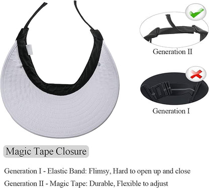 Sun Visor Hats Women Large Brim Summer UV Protection Beach Cap