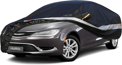 Sedan Car Cover Custom Fit Chrysler 200 2010-2018, 100% Waterproof Breathable Outdoor Car Covers, Sun Rain Dust Snow Protection. (Ships from US Warehouse)