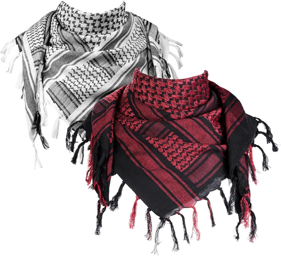 FREE SOLDIER Scarf Military Shemagh Tactical Desert Keffiyeh Head Neck Scarf Arab Wrap with Tassel for Men Women
