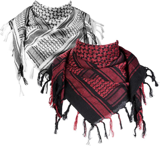 FREE SOLDIER Scarf Military Shemagh Tactical Desert Keffiyeh Head Neck Scarf Arab Wrap with Tassel for Men Women