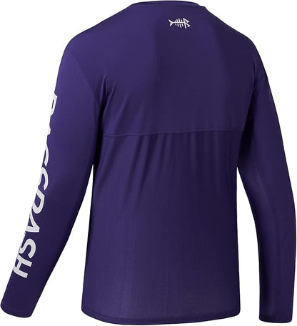 BASSDASH Fishing T Shirts for Men UV Sun Protection UPF 50+ Long Sleeve Tee T-Shirt