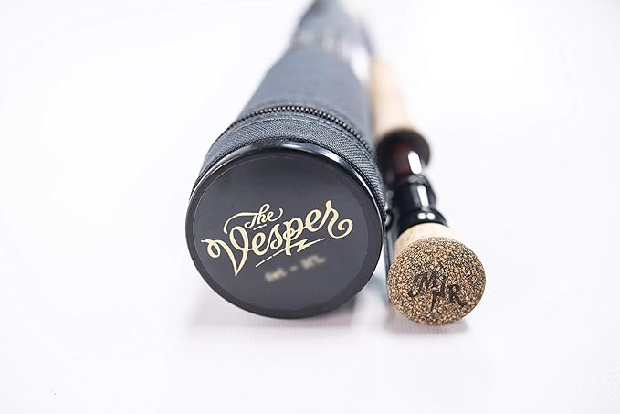 Moonshine Rod Co. Fly Fishing Rod with Carrying Case and Extra Rod Tip Section, Slow-Medium-Fast Action