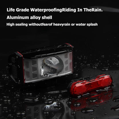 Bike Light Bright 1800Lumen LED Headlight Set,Powerful Bicycle Front Headlights and Back Taillight, USB Rechargeable Waterproof Cycling Warning Flash Light for Men Women Kids Night Riding