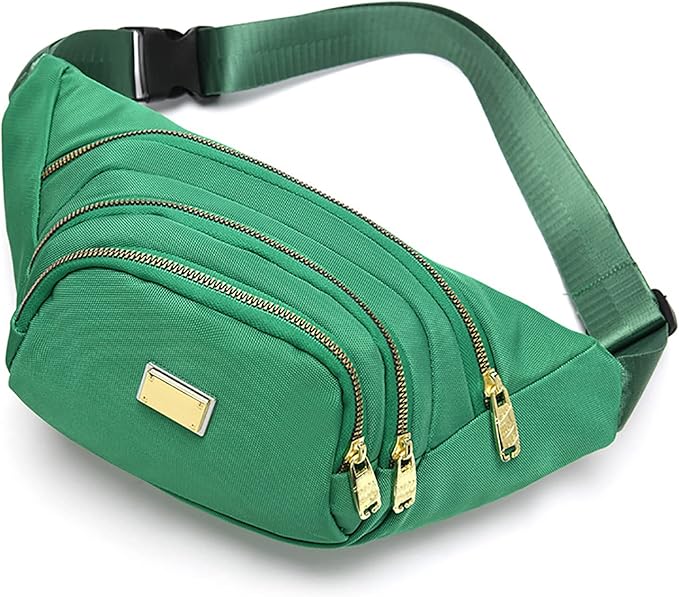 DAITET Crossbody Fanny Pack for Men&Women,Large Waist Bag & Hip Bum Bag with Adjustable Strap for Outdoors Workout Traveling Casual Running Hiking Cycling