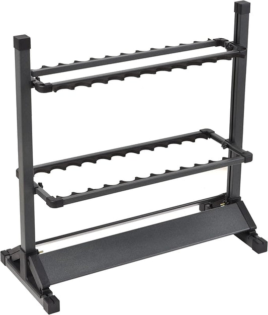 JOYWAVE Fishing Rod Holders,Aluminium Fishing Pole Holders,Portable Fishing Rod Rack,Holds Up to 24 Rods,Fishing Pole Vertical Ground Display Rack