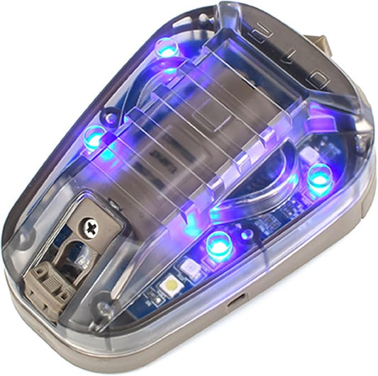 Tactical Helmet Light, 4 Modes with IR + Blue + White LED, Survival Signal Identification Lamp for Outdoor Sports