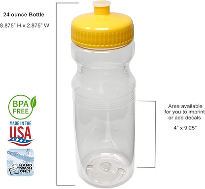 Rolling Sands BPA-Free 24 Ounce Water Bottles, 3 Pack, Made in USA