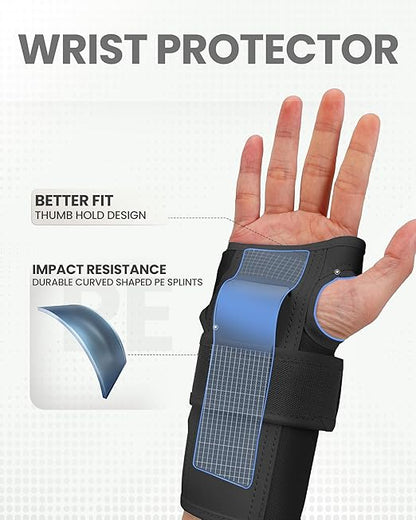 OutdoorMaster Skate Protective Gear Set for Adult & Youth, Skateboard Helmet Knee and Elbow Pads with Wrist Guards for Scooter, Inline Roller Skating, Skateboarding