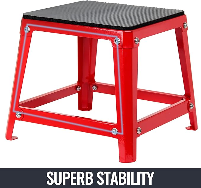 Plyometric Jump Box, 12/18/24/30 Inch Fitness Exercise Step Up Box for Home Gym, Step Exercise Platform for Workout & Strength Training