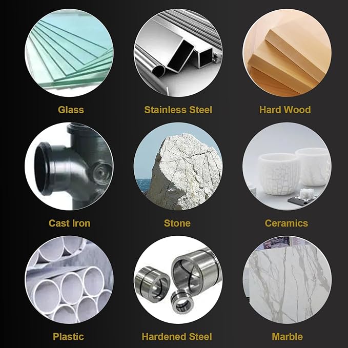 1/4" shank Carbide Burr Set Tungsten 10PC Double Cut Carbide Rotary Burr Set for Metal and Wood Carving, Grinding, Polishing, Engraving, Drilling with Plastic Box.