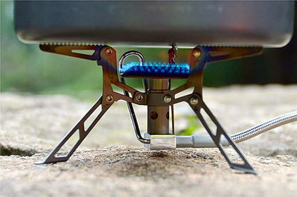 Fire-Maple Blade 2 Portable Propane Camping and Backpacking Stove Ultra Light | Titanium Hiking Stoves with pre-heat tube | Mini Portable Isobutane