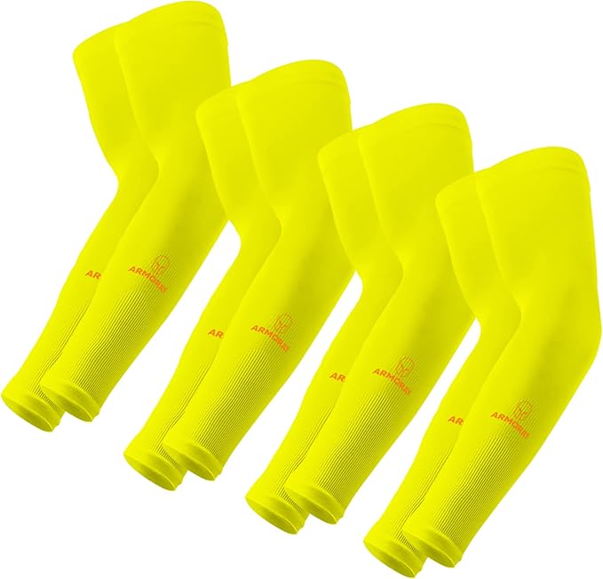 ARMORAY Arm Sleeves for Men or Women - Tattoo Cover Up - Cooling Sports Sleeve for Basketball Golf Football