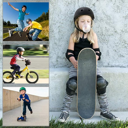 XJD Kids Bike Helmet,Multi-Sport Protective Gear Set for 3-5-8-14 Years Boys Girls with Knee and Elbow Pads Wrist Guards fit Roller Skates,Cycling,Skateboarding,Christmas Birthday Gifts for Kids