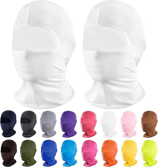 Pukavt 2 Pack 3 Hole Winter Knitted Mask, Full Face Cover Ski Mask Warm Balaclava for Skiing, Motorcycle, Snowboard