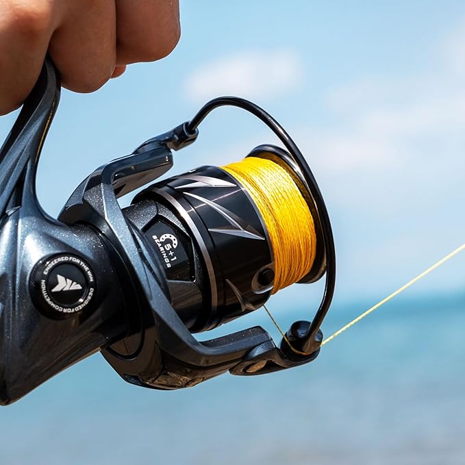 KastKing Destron Braided Fishing Line, Highly Abrasion Resistant, Improved Knot Strength, Ultra-Thin Diameter Superline, Zero Stretch & Memory, CFT “Color Fast Technology”, 75% Thinner Than Mono