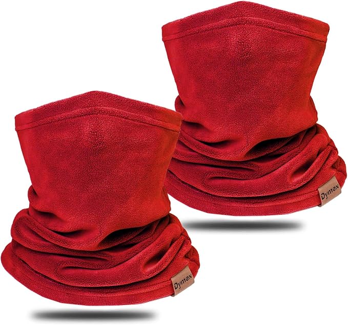 Neck Warmer Winter Neck Gaiter Face Mask Balaclavas for Women Men, Soft Fleece Face Cover Mask for Skiing Motorcycle-2 Pack