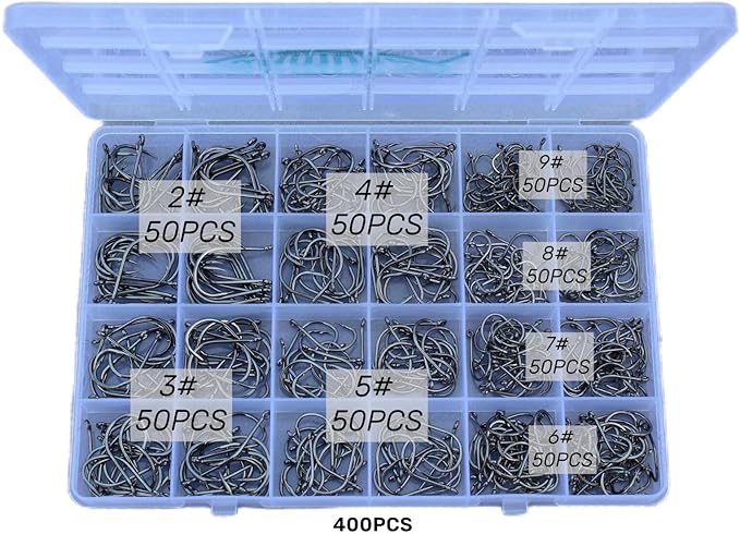 Fishing Hooks Freshwater Saltwater Fish Hooks Bulk Fishing Hooks Set Worm Catfish Hooks Fish Gear Equipment Supplies