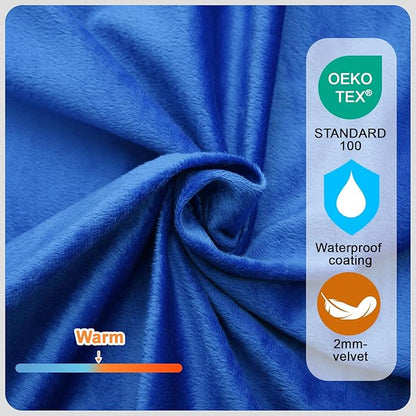 Memory Foam Camping Mattress pad, Comfortable Thick Floor Sleeping Mat for Adults with Waterproof and Non-Slip Bottom, Portable Roll Up Mattress for Sleepover Guest,Cot Mad for Car Camping