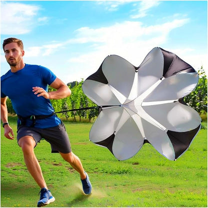 20 Pcs Agility Ladder Set,with 19FT Agility Ladder,Running Parachute,12 Soccer Cones for Basketball Football Soccer Boxing Sport Speed Training,