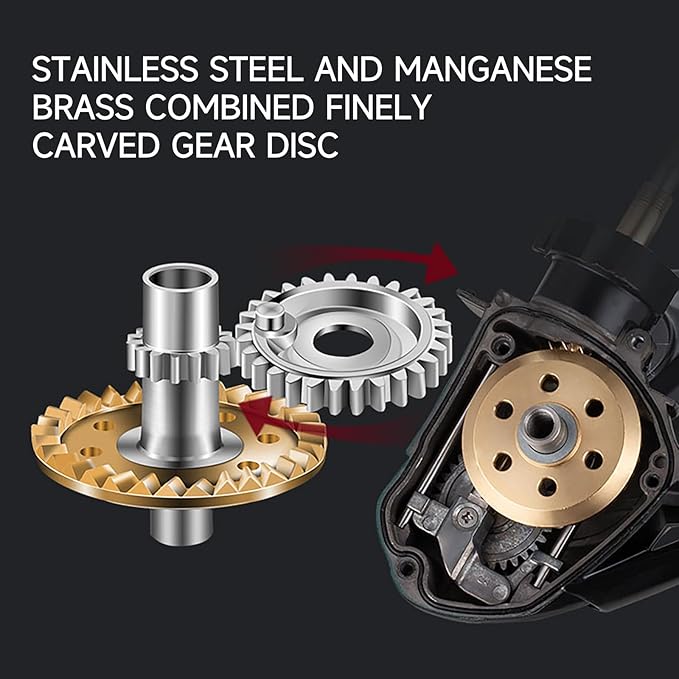 HAUT TON Spinning Reel 8000/9000/10000/12000/14000,6+1BB Metal Surf Fishing Reels,4.8:1 Gear Ratio 55lbs Drag Heavy Long Casting Inshore Saltwater Monster Fish