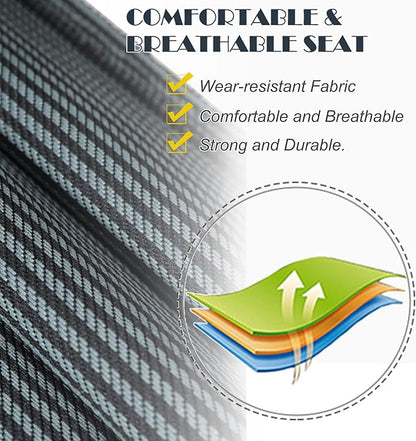 ABORON 2PK Folding Camping Cot for Adults, Double Layer 1200D, 500lb Capacity, Heavy Duty Guest Cot with Mat & Carrying Bag for Indoor & Outdoor Use